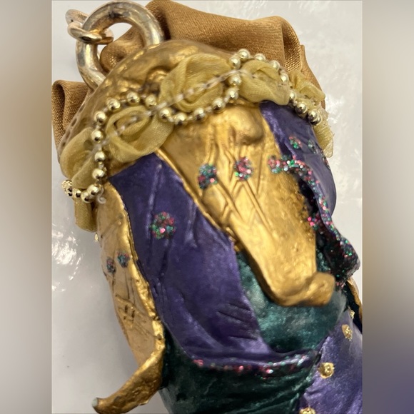 Jacqueline Kent Collection Christmas Royal Stocking Ornament Jester Slipper 2004 - Picture 4 of 16